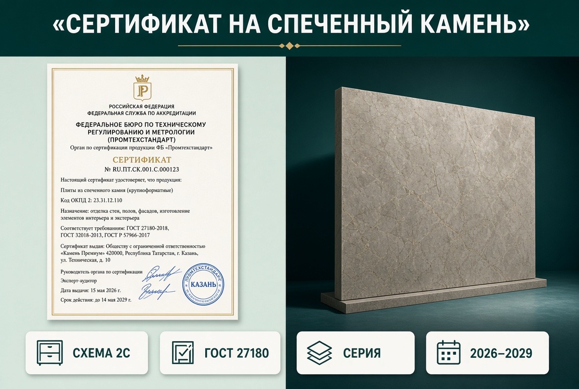 Сертификат на спеченный камень СЛЭБТОН схема 2с