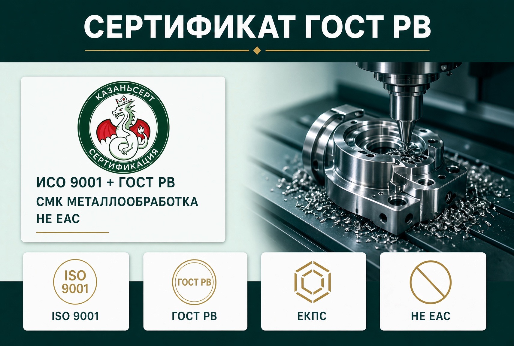 сертификат ГОСТ РВ ИСО 9001 металлообработка