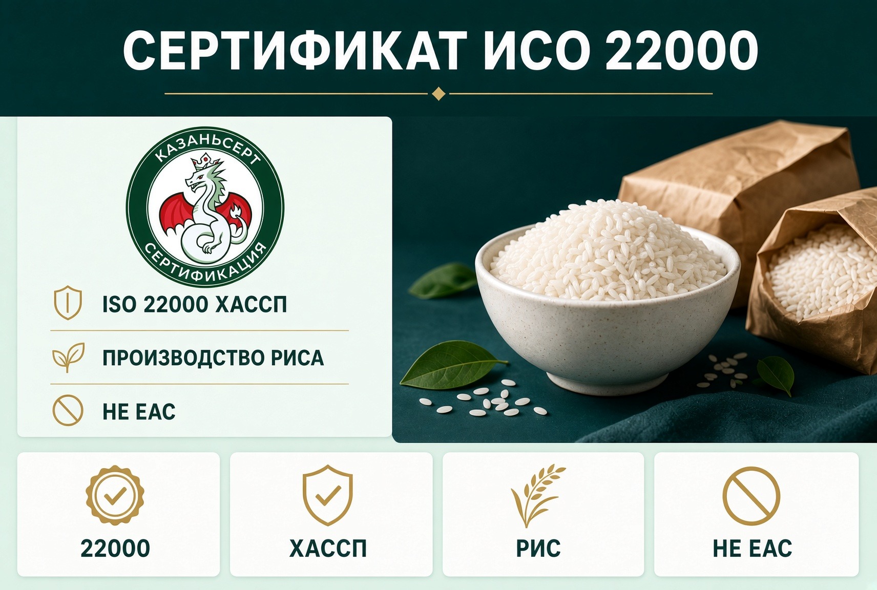 сертификат ИСО 22000 ХАССП производство риса сертификат ИСО 22000 ХАССП производство риса
