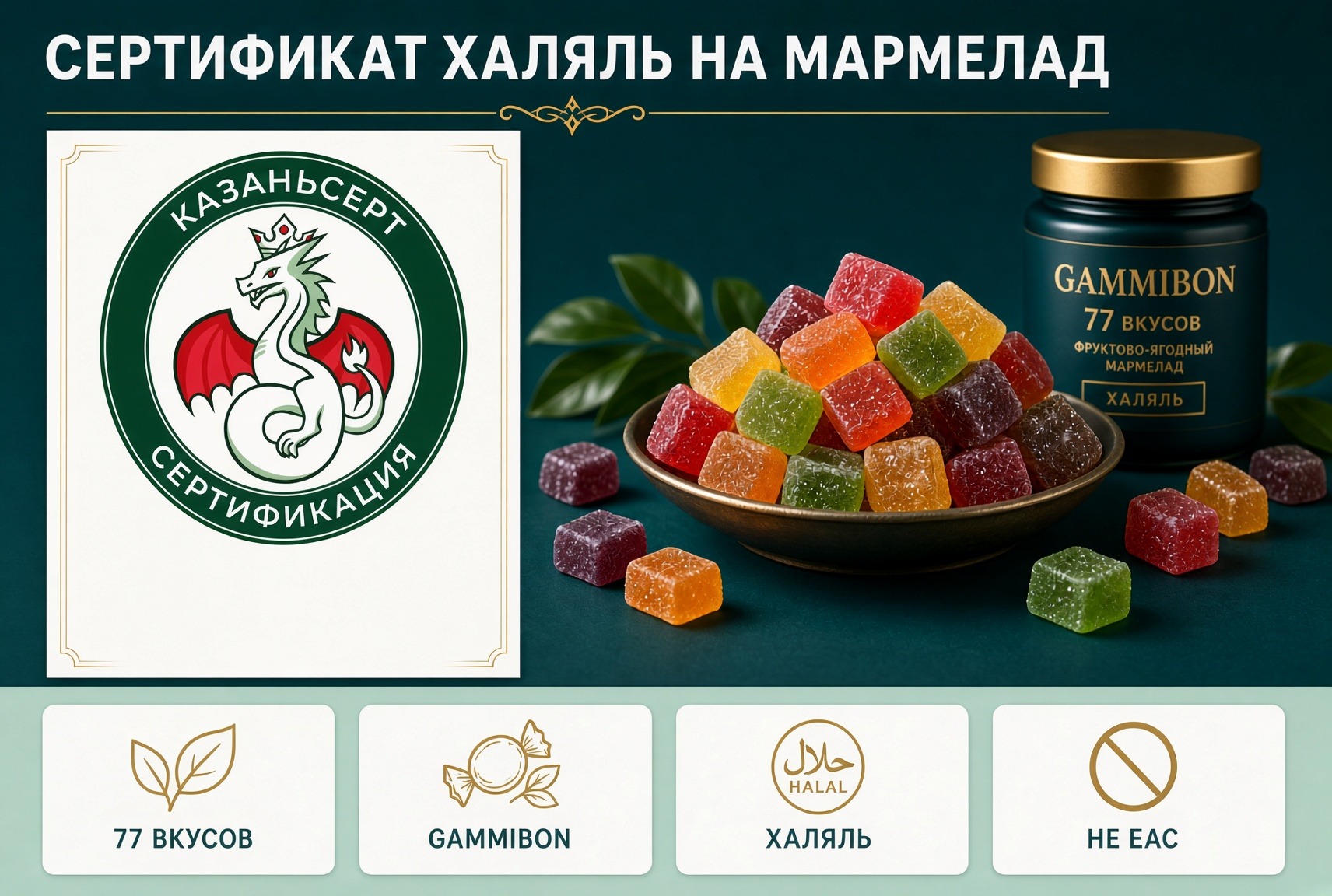 сертификат халяль мармелад GAMMIBON