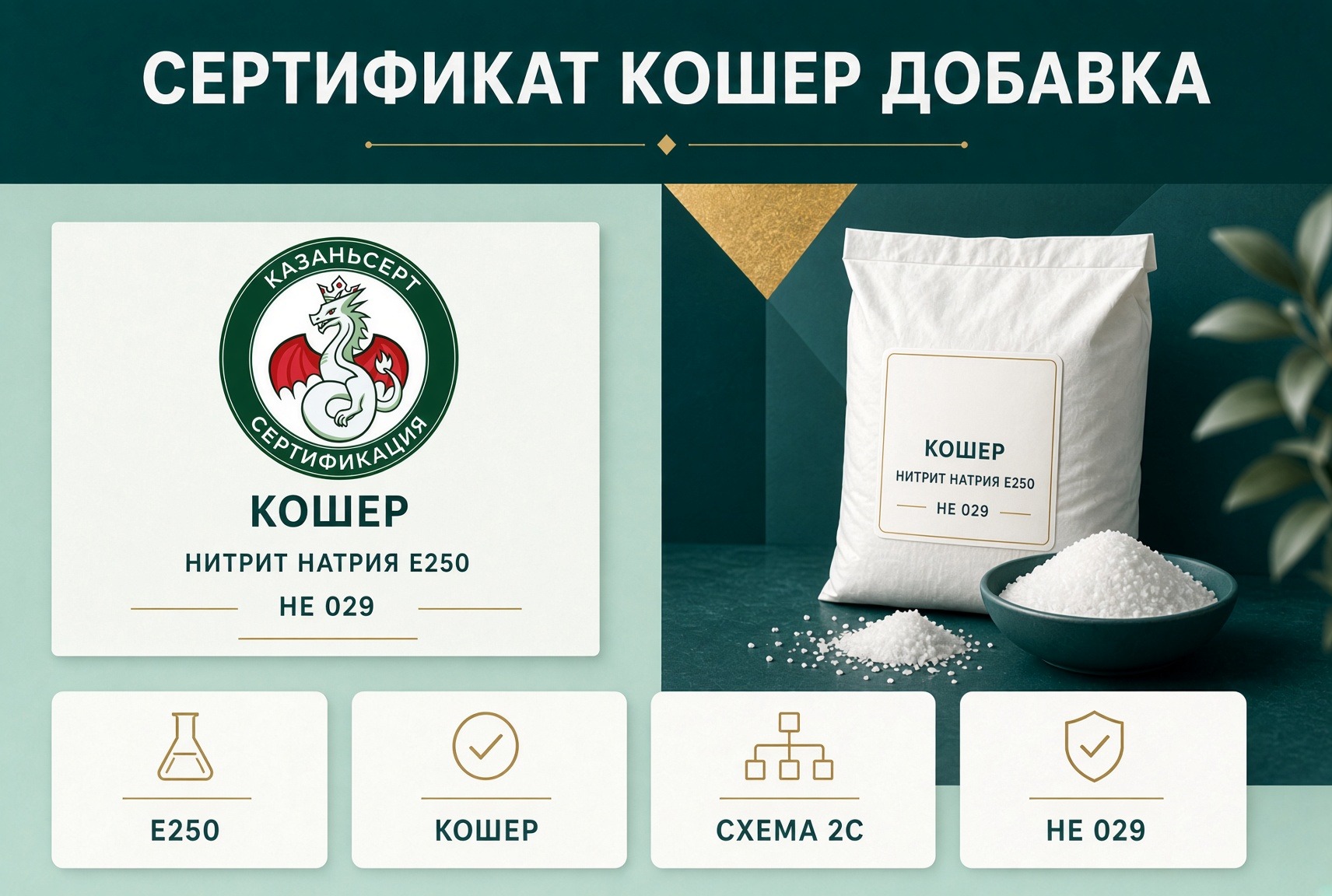 сертификат кошер добавка нитрит натрия Е250 сертификат кошер добавка нитрит натрия Е250