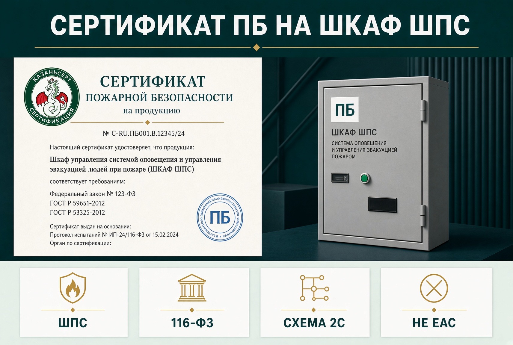 сертификат промышленной безопасности шкаф ШПС