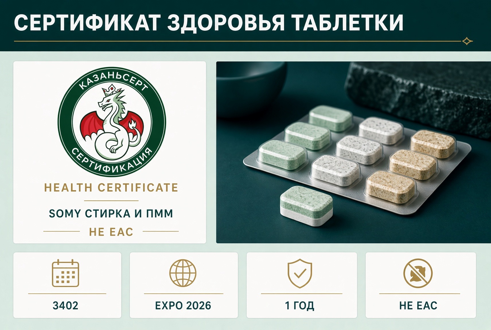 сертификат здоровья таблетки SoMy стирка ПММ сертификат здоровья таблетки SoMy стирка ПММ