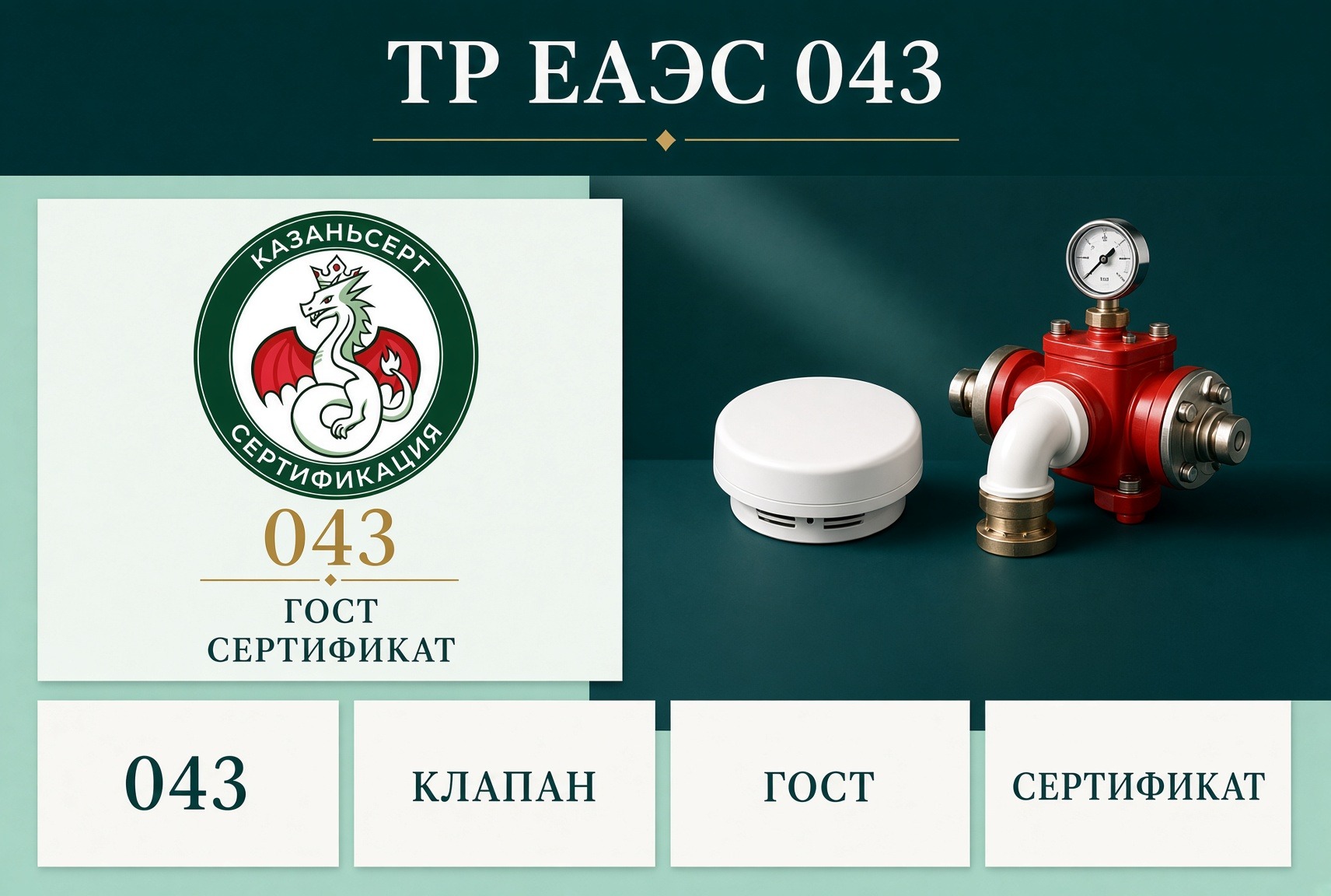 ТР ЕАЭС 043 клапан и извещатель сертификат
