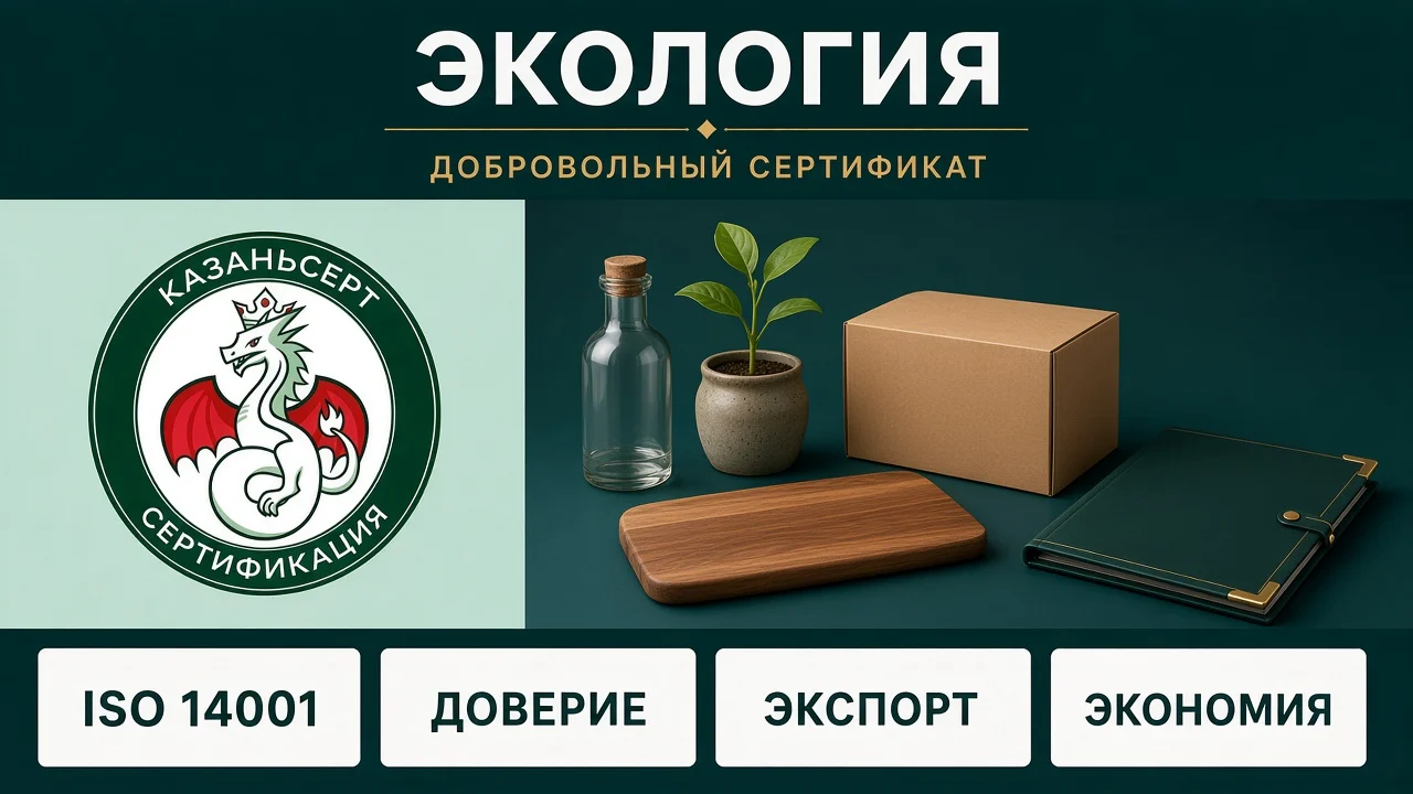 Экологический сертификат предприятия: обложка статьи КазаньСерт про экологическую сертификацию