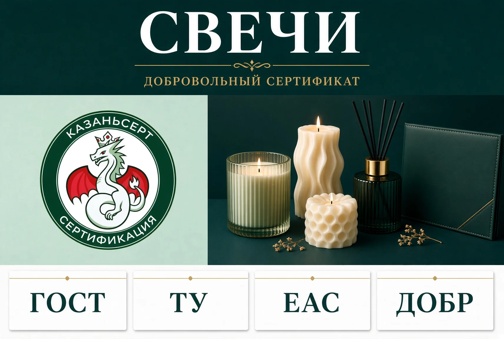 свечи аромадиффузоры добровольный сертификат